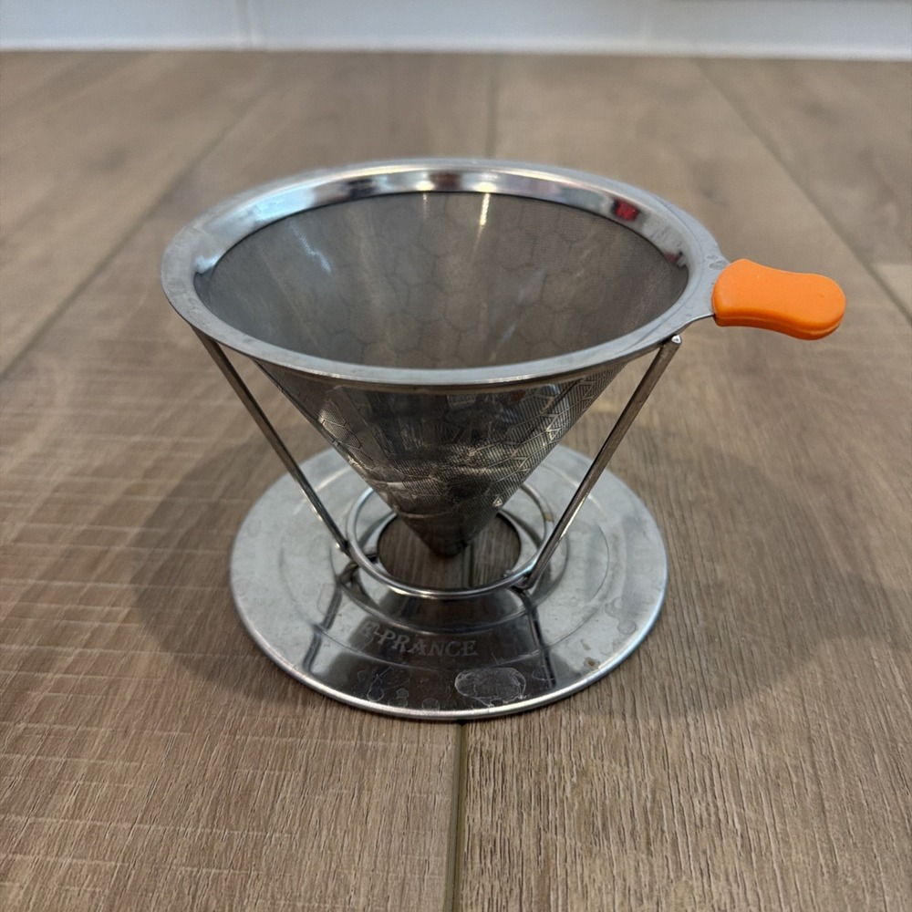 E-PRANCE Coffee Dripper Unisex OS Silver Stainless Steel Honeycomb Mesh Filter